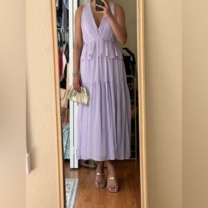 Elegant Lavender Maxi formal Dress